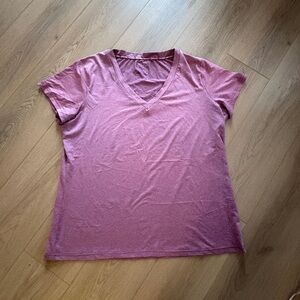Mountain Warehouse Women's V-Neck Pink Top Quick Drying Size Extra Large